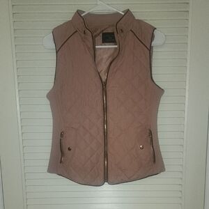 Love Tree Quilted Dusty Rose Vest